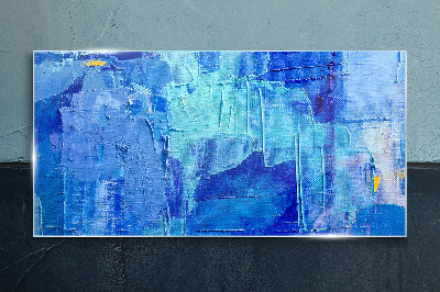 Glas foto De lucht is in tinten blauw