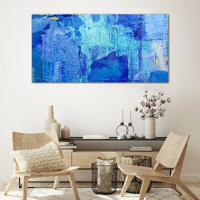 Glas foto De lucht is in tinten blauw