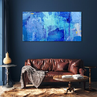 Glas foto De lucht is in tinten blauw