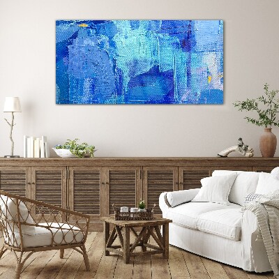 Glas foto De lucht is in tinten blauw