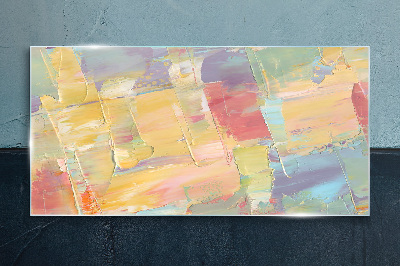 Glas foto Pastelabstracties in beweging