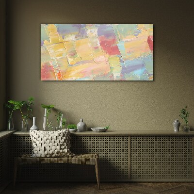 Glas foto Pastelabstracties in beweging