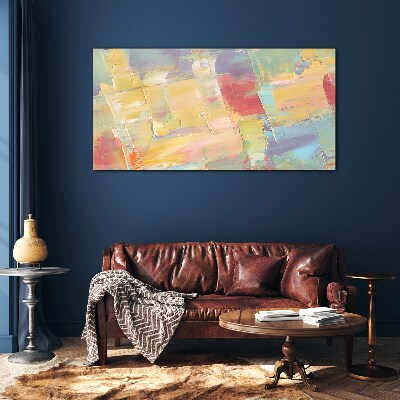 Glas foto Pastelabstracties in beweging