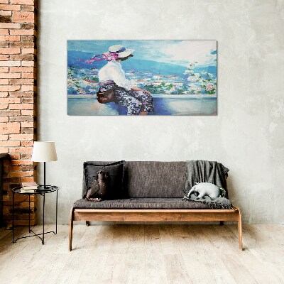 Schilderij op glas Dromen van een zomermorgen