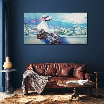 Schilderij op glas Dromen van een zomermorgen