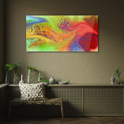 Foto op glas Een kleurrijke wervelwind van emoties