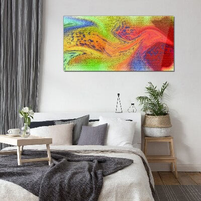 Foto op glas Een kleurrijke wervelwind van emoties