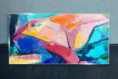 Foto op glas Kleuren in beweging