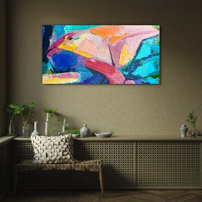 Foto op glas Kleuren in beweging