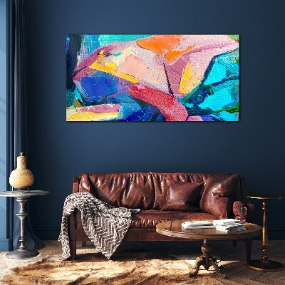 Foto op glas Kleuren in beweging