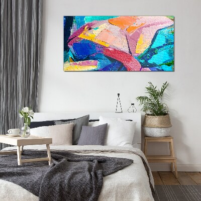 Foto op glas Kleuren in beweging