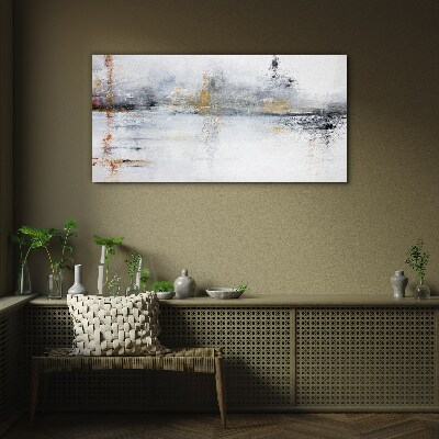 Schilderij op glas Abstract landschap in grijstinten