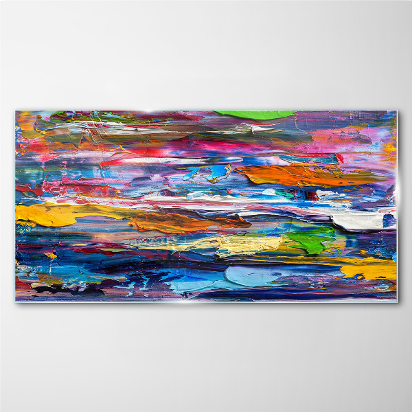 Foto op glas Kleurrijk abstract landschap