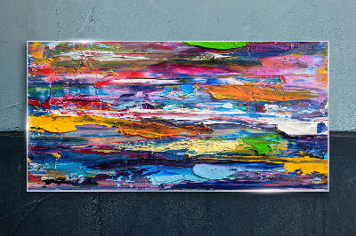 Foto op glas Kleurrijk abstract landschap