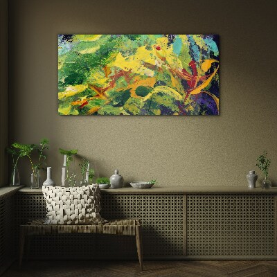 Glas foto Een tropische explosie van kleur