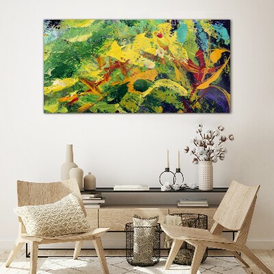 Glas foto Een tropische explosie van kleur