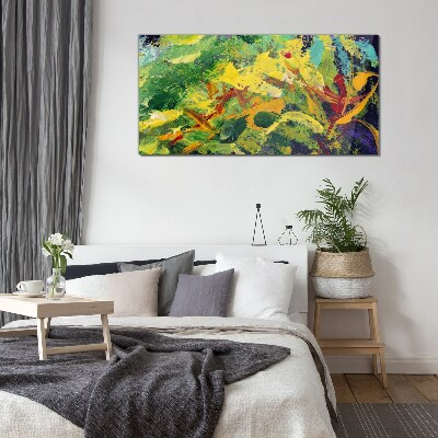 Glas foto Een tropische explosie van kleur