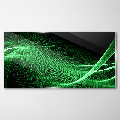 Glas foto Groene energiegolven