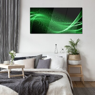 Glas foto Groene energiegolven