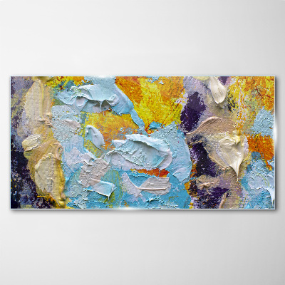 Glas foto Abstracte explosie van kleuren