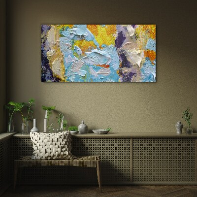 Glas foto Abstracte explosie van kleuren