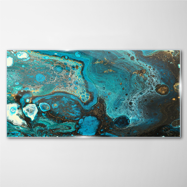 Foto op glas Oceaanwervelingen van kleur