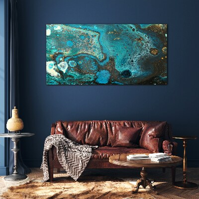 Foto op glas Oceaanwervelingen van kleur