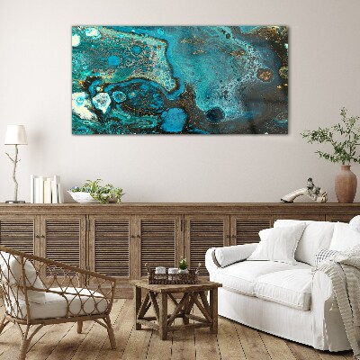 Foto op glas Oceaanwervelingen van kleur