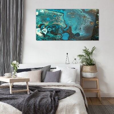 Foto op glas Oceaanwervelingen van kleur