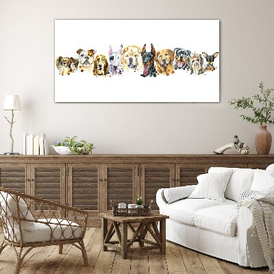 Foto op glas Hondenvriendschappen