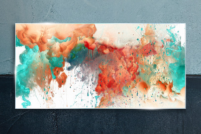 Glas foto Kleurrijke emotionele turbulentie