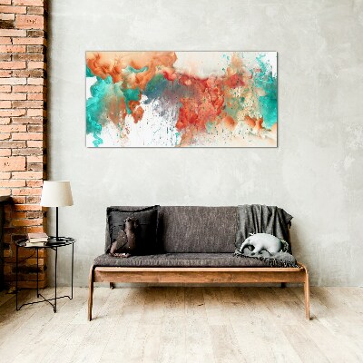 Glas foto Kleurrijke emotionele turbulentie