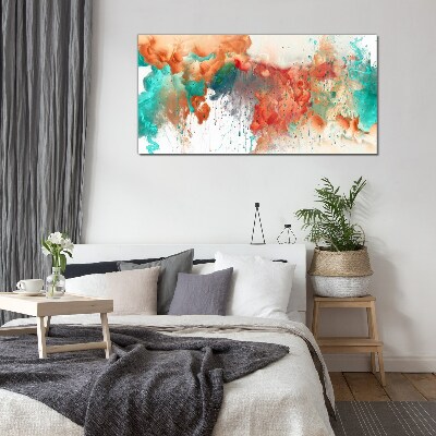 Glas foto Kleurrijke emotionele turbulentie