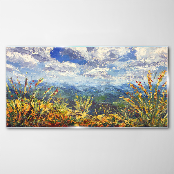 Foto op glas Zomerse berglandschappen