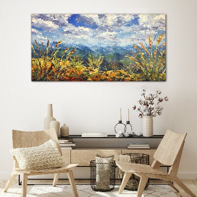 Foto op glas Zomerse berglandschappen