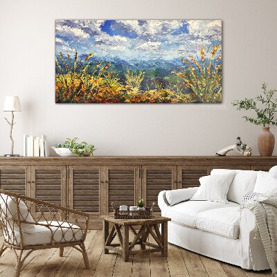 Foto op glas Zomerse berglandschappen