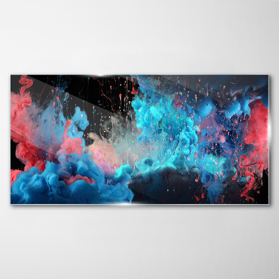 Schilderij op glas Uitdrukking van kleur in beweging