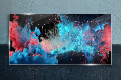 Schilderij op glas Uitdrukking van kleur in beweging