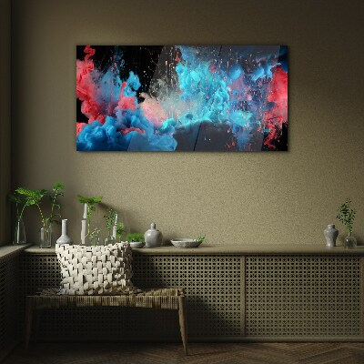 Schilderij op glas Uitdrukking van kleur in beweging