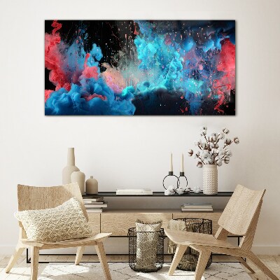 Schilderij op glas Uitdrukking van kleur in beweging