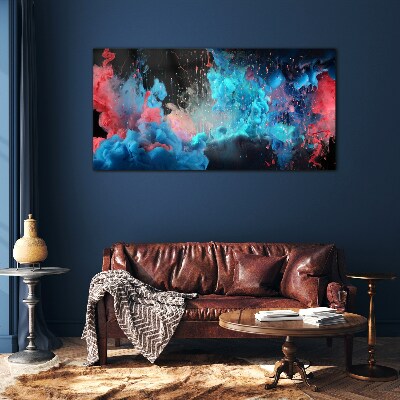 Schilderij op glas Uitdrukking van kleur in beweging