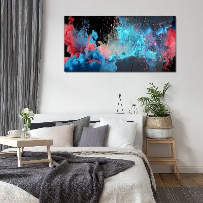 Schilderij op glas Uitdrukking van kleur in beweging