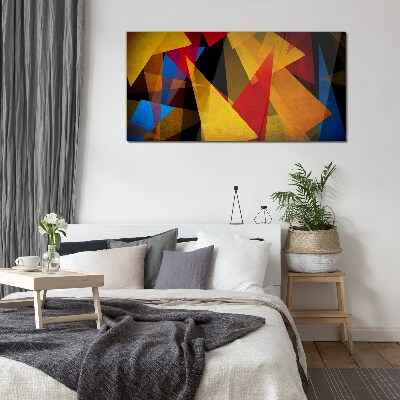 Glas foto Kleurgeometrie in beweging