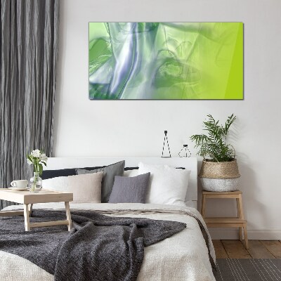 Foto op glas Transparantie en Groen