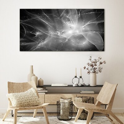 Schilderij op glas Futuristische abstracties in monochrome