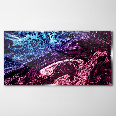 Foto op glas Een kosmische werveling van kleuren