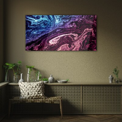 Foto op glas Een kosmische werveling van kleuren