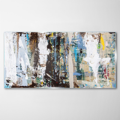 Foto op glas Abstract mozaïek van kleuren