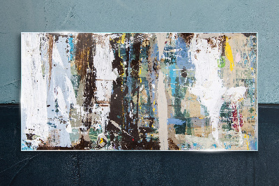 Foto op glas Abstract mozaïek van kleuren