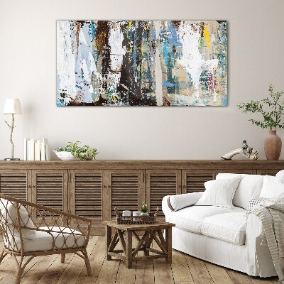 Foto op glas Abstract mozaïek van kleuren